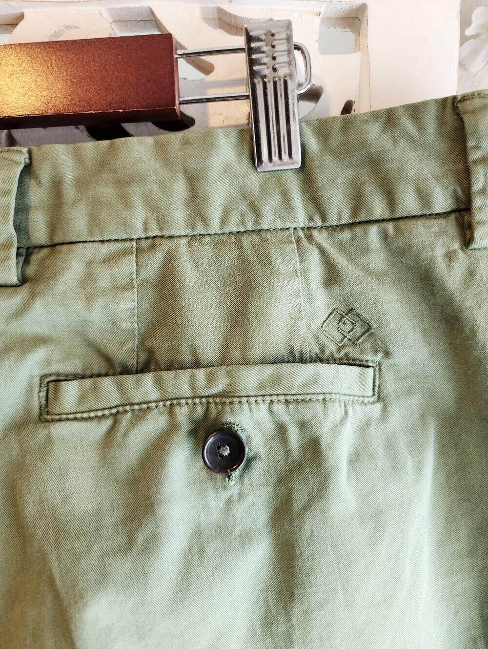 FIGARET PARIS OLIVE CHIN9 PANTS MENS SIZE 32 WAIST COMFTRABLE FIT - Picture 4 of 14